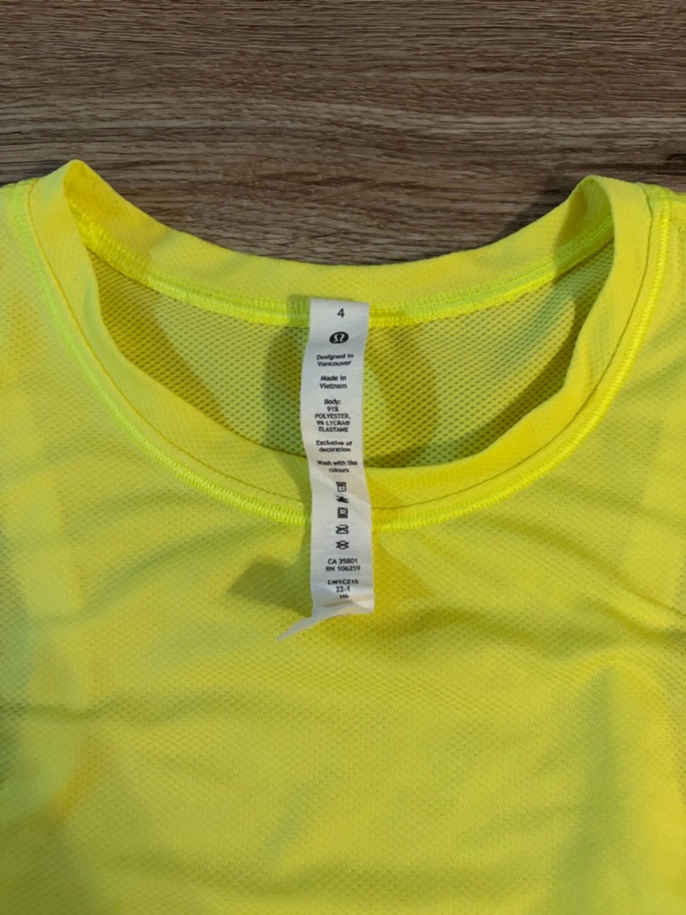 lululemon athletica Bright Yellow Athletic Tank Top - Picture 2 of 4